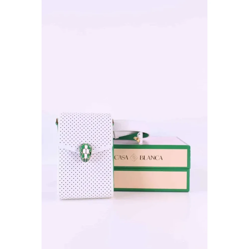 Bvlgari Vintage Pre-owned Leather pouches White Dames