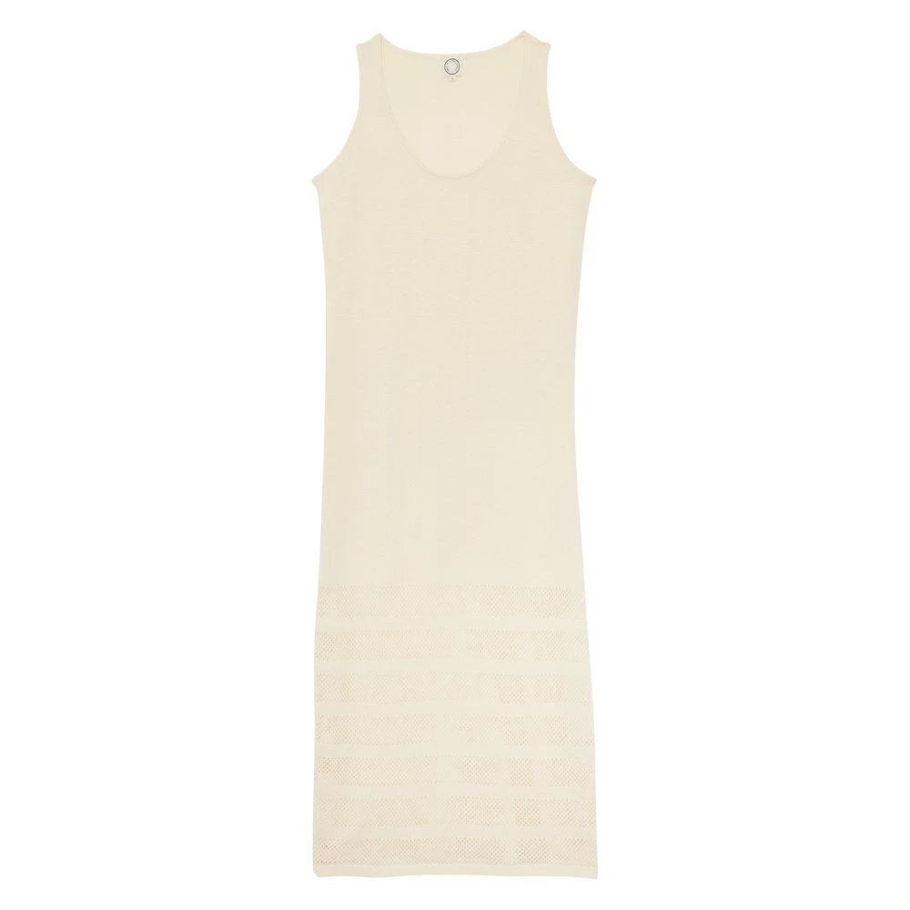 Ines De La Fressange Paris Casilda jurk van gestreept linnen Beige Dames