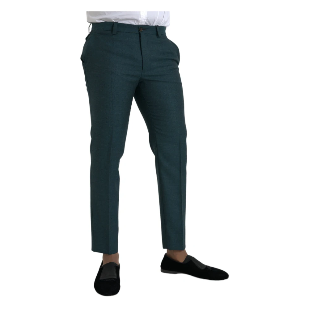 Dolce & Gabbana Groene Wollen Jurk Broek Green Heren