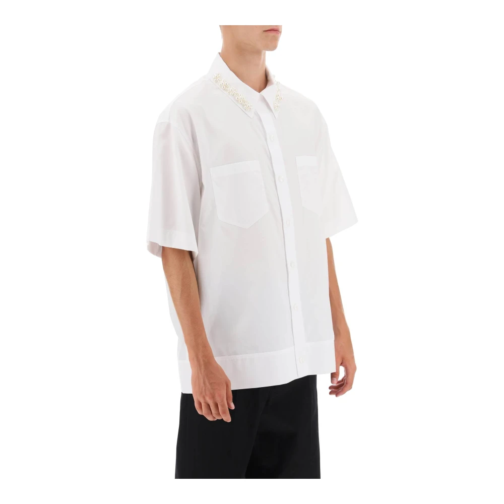 Simone Rocha Short Sleeve Shirts White Heren