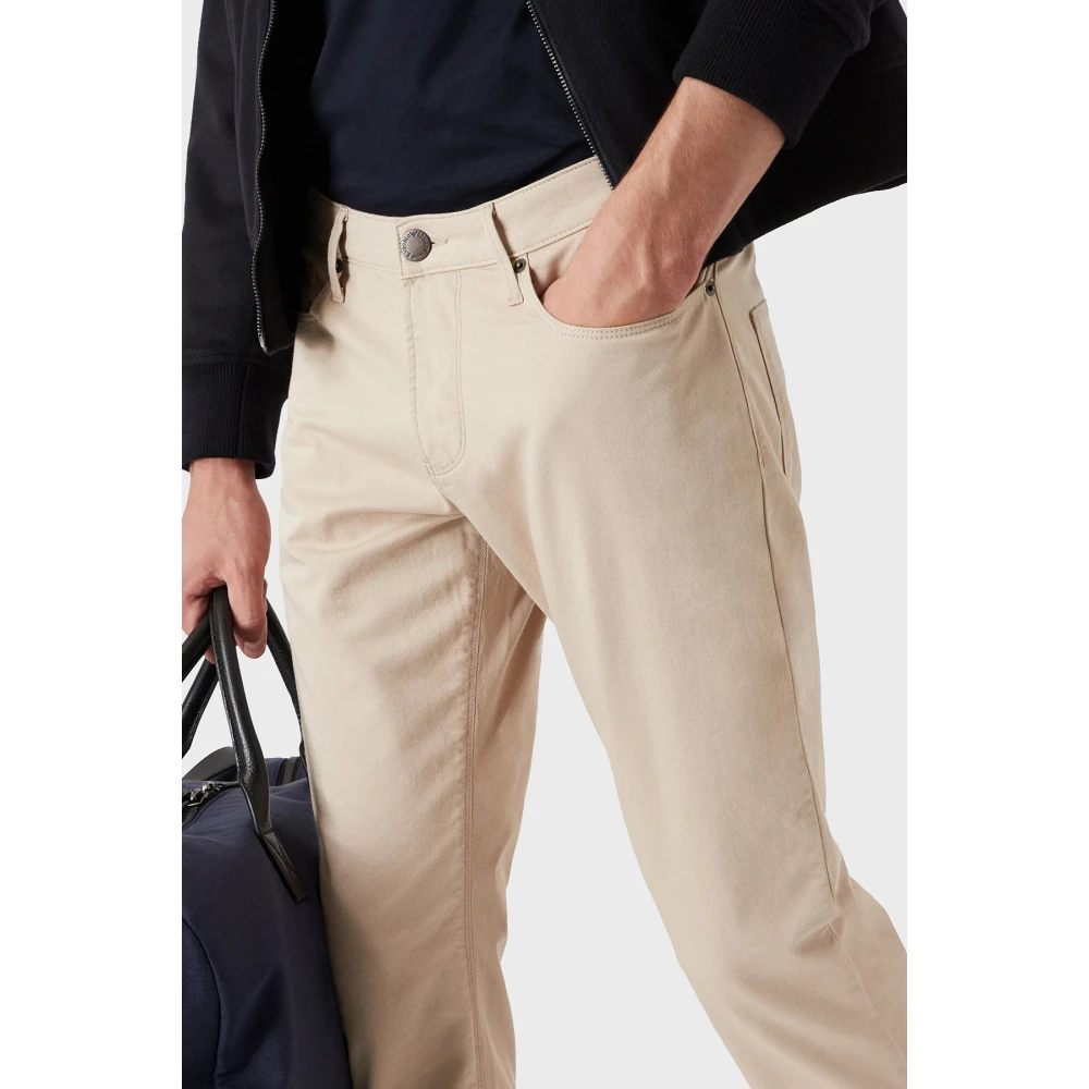Emporio Armani Beige Broek Heren Beige Heren