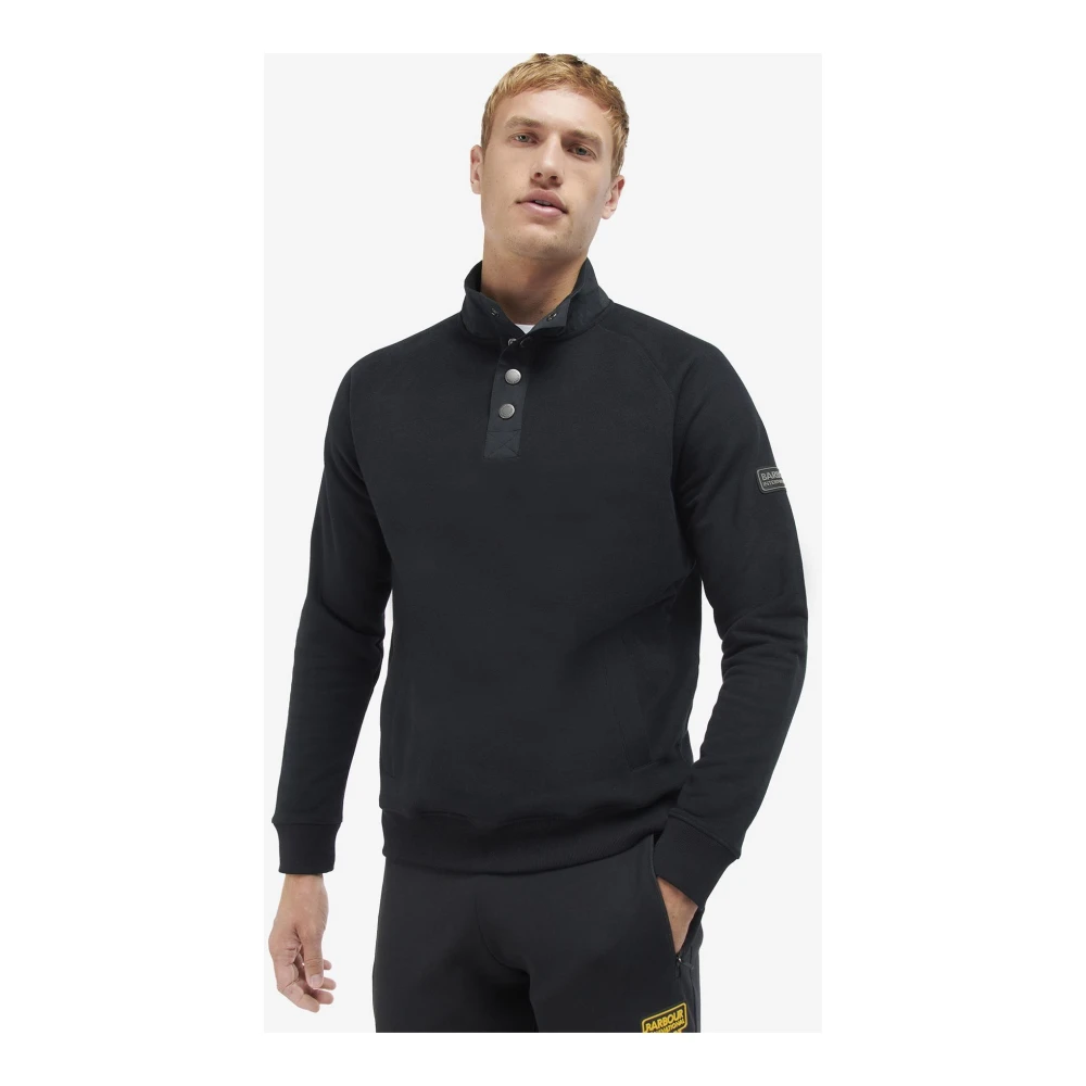 Barbour Klassieke Zwarte Dual Sweatshirt Stijlvol Casual Black Heren