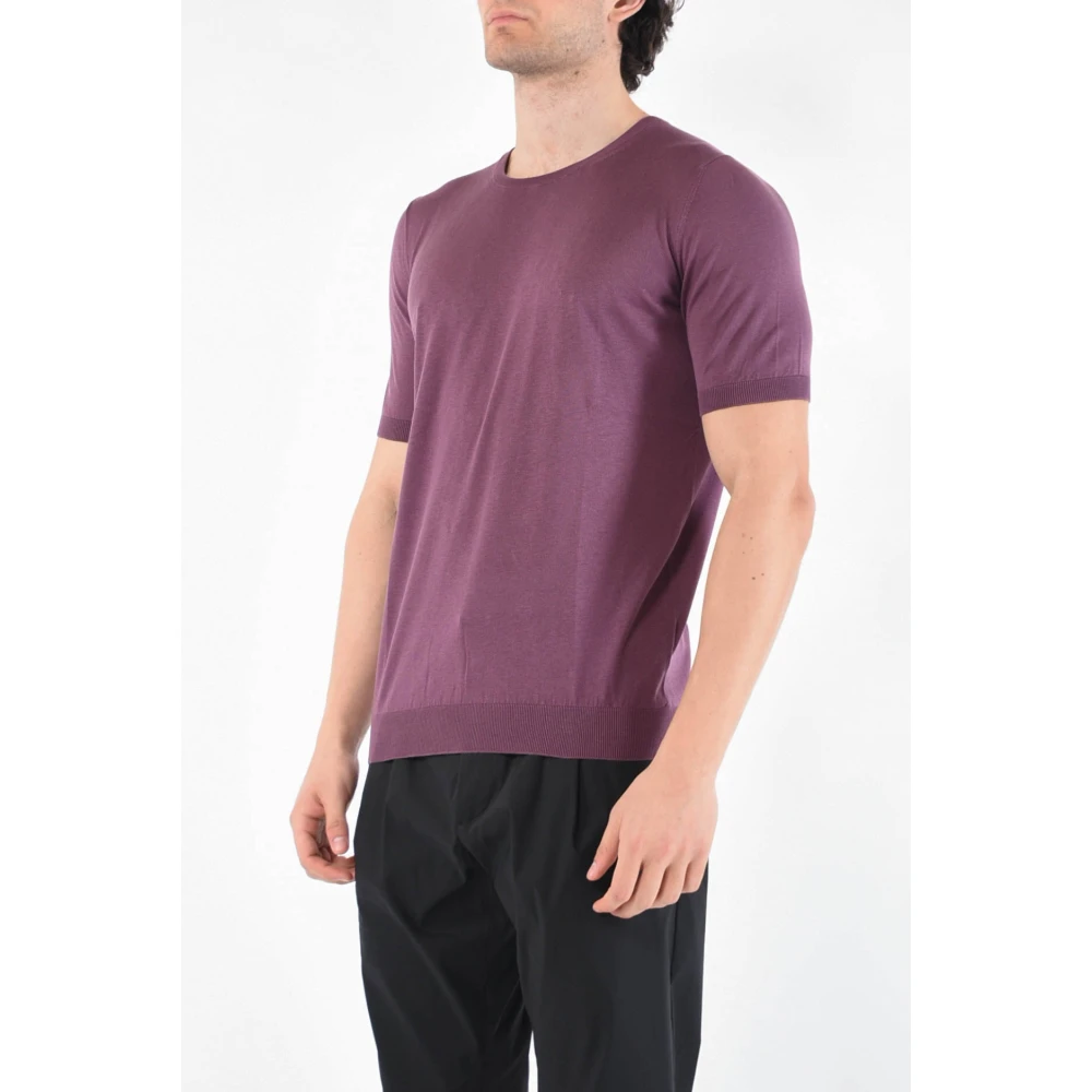 Tagliatore T-Shirts Purple Heren