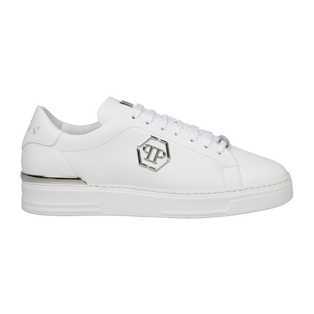 スニーカー PHILIPP PLEIN Men Sneakers USC0692 PLE075N02 White Philipp Plein Sneakers white leather - RICORDI