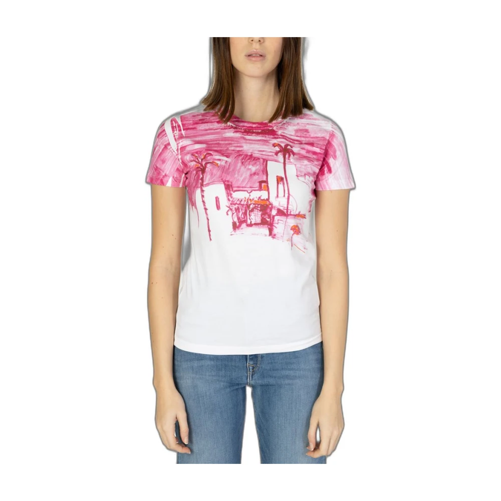 Desigual Multicolor Katoenen Tops & T-Shirt Multicolor Dames