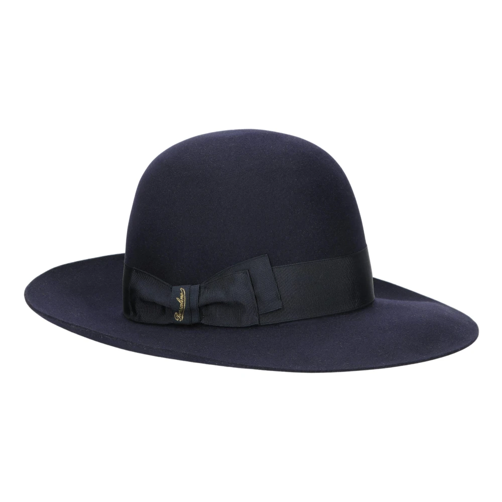 Borsalino Eleonora Folar Grote Rand Hoed Blue Dames