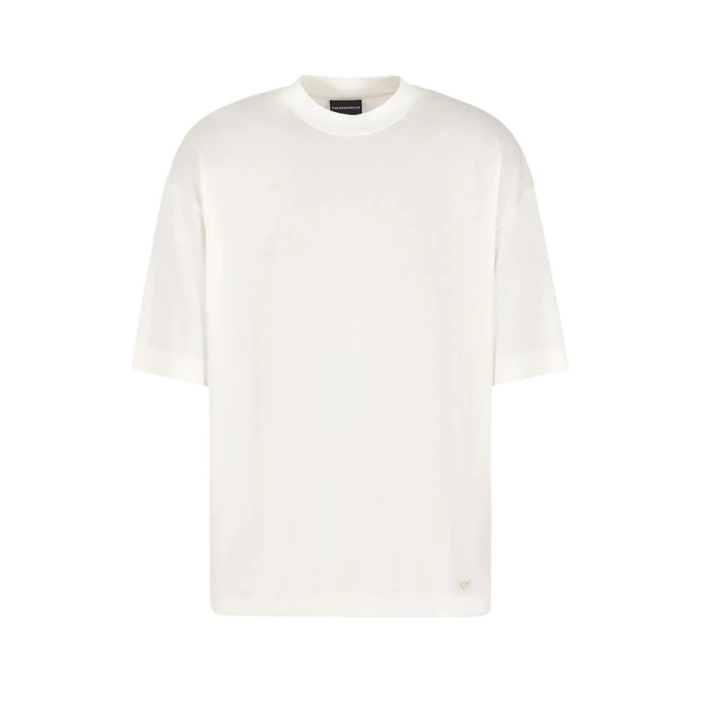 Emporio Armani 3D1Ta1-1Juvz Jersey T-shirt Vanille White Heren