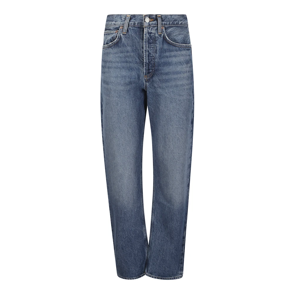 Agolde High-waisted straight leg jeans Blue Dames