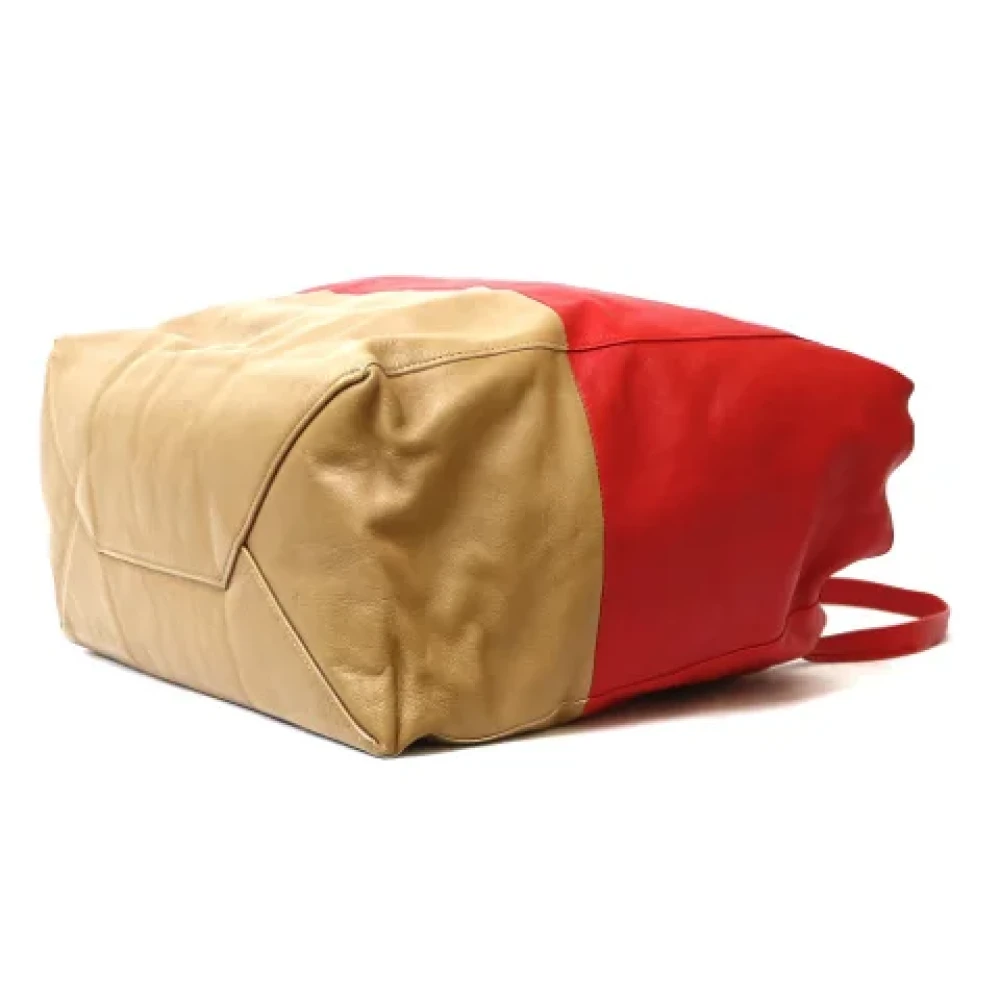 Celine Vintage Pre-owned Fabric shoulder-bags Red Dames