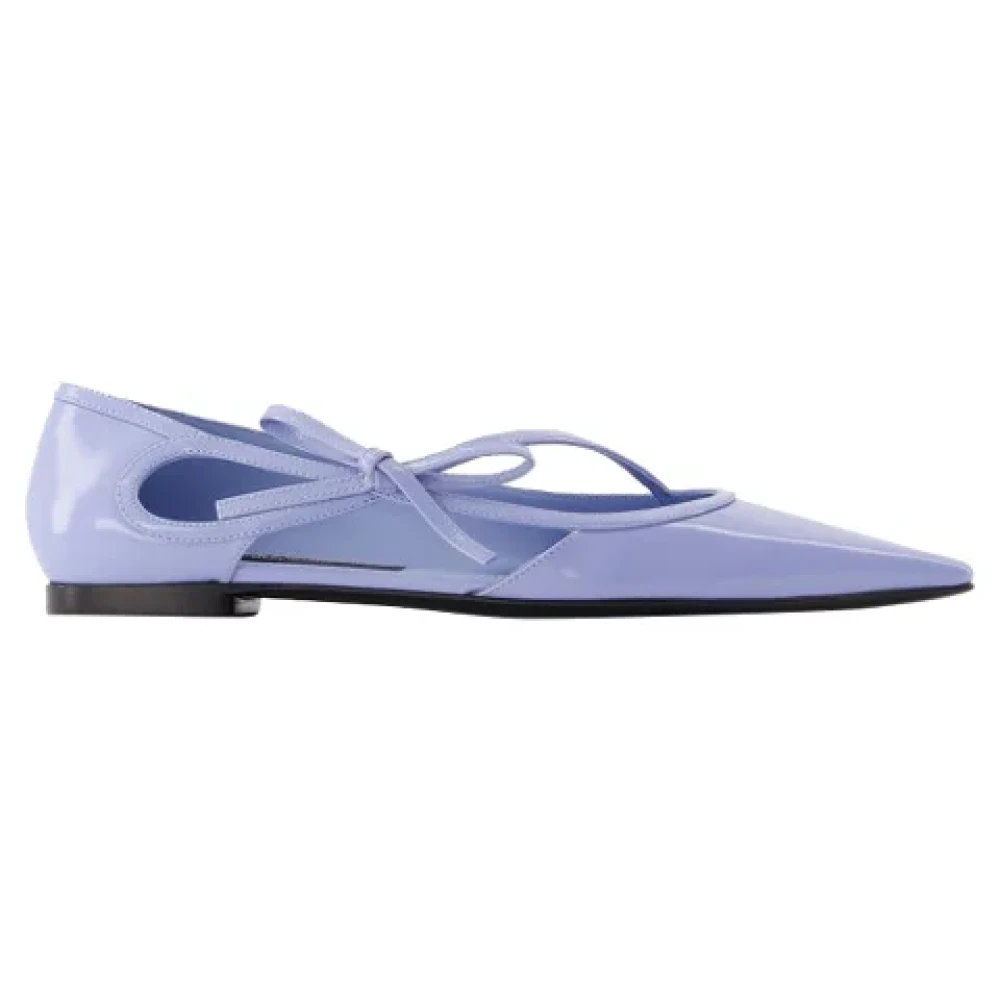 Dolce & Gabbana Women's Blue Ballerinas,, Leather Flats Size 7 Uk