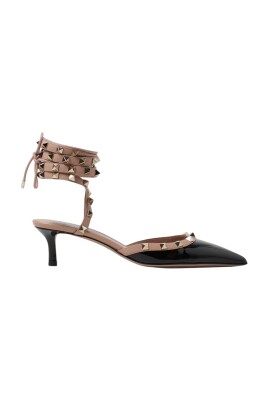 black-rockstud-kitten-heel-pumps