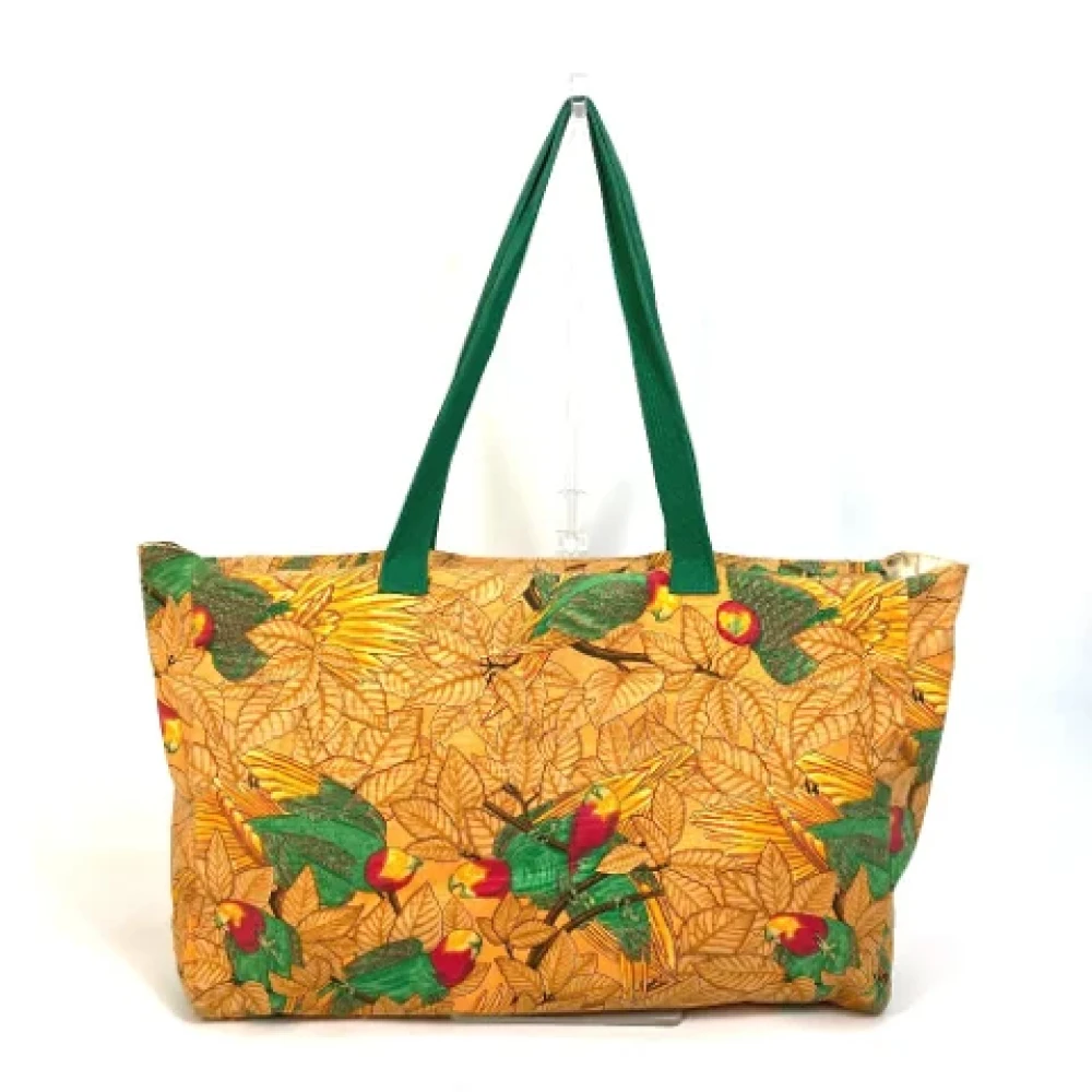 Hermès Vintage Pre-owned Fabric shoulder-bags Orange Dames