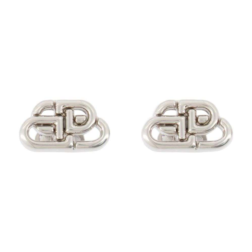 Balenciaga Women's Gray Earrings, One Size, Bb Stud Xs Earrings