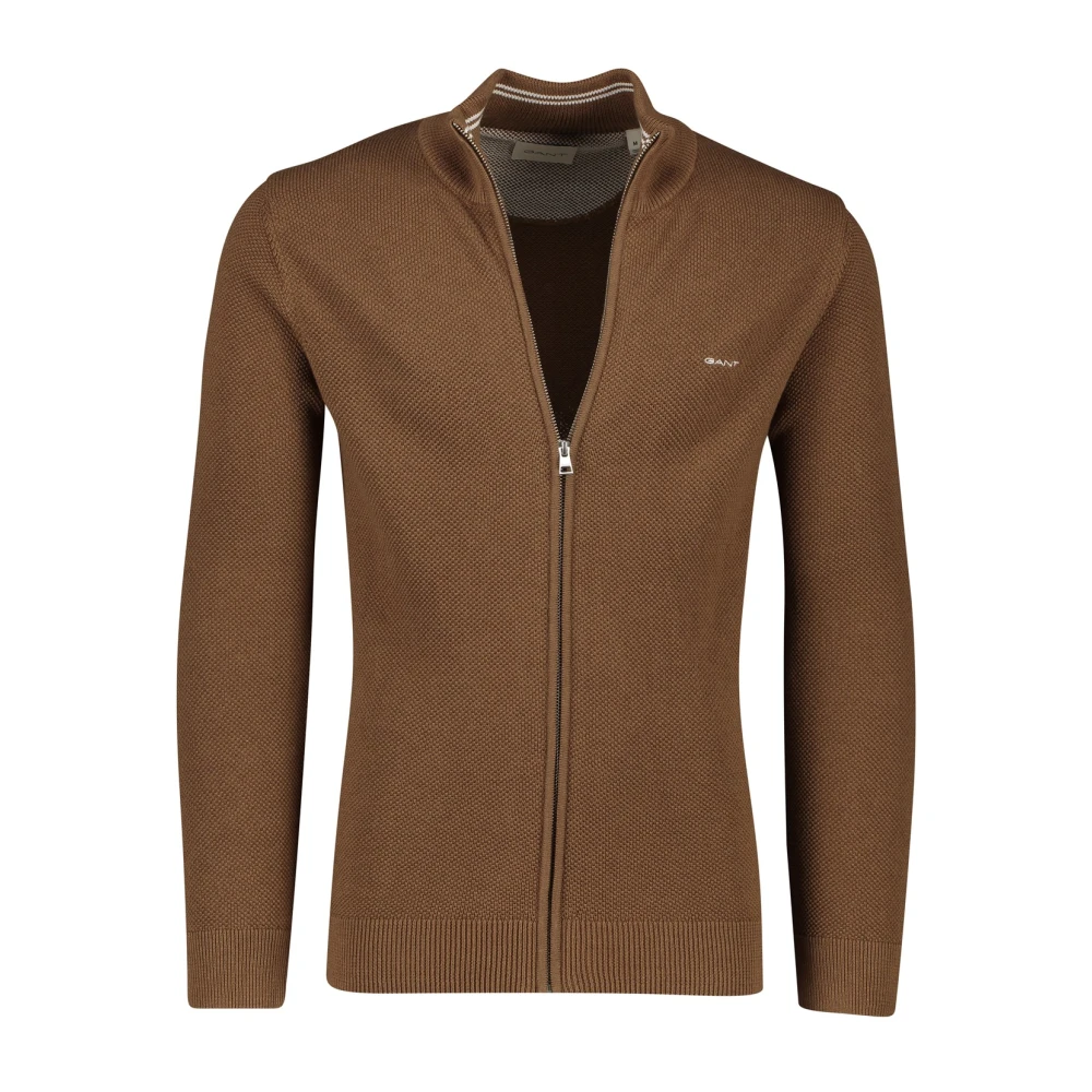 Gant Bruine Vest voor Mannen Brown Heren