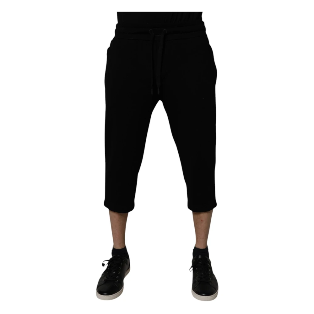 Dolce & Gabbana Hombre Negro Pantalones, Talla: L