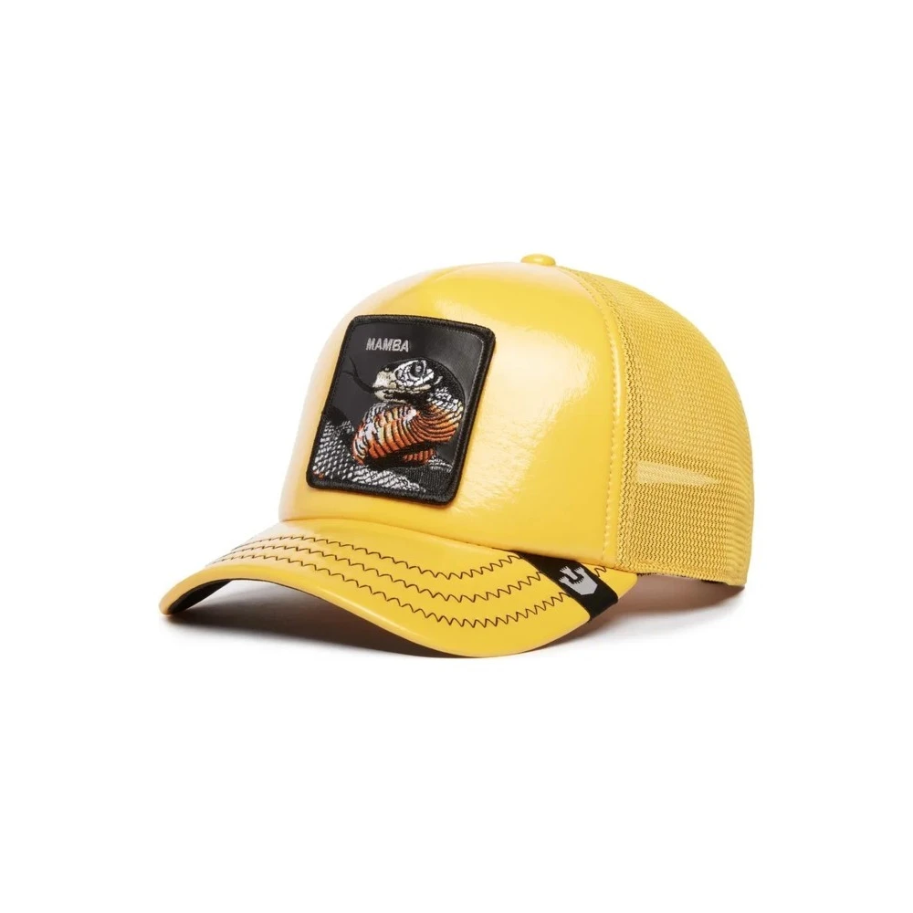 Goorin Bros Zwarte Mamba Satin Trucker Cap Yellow Heren