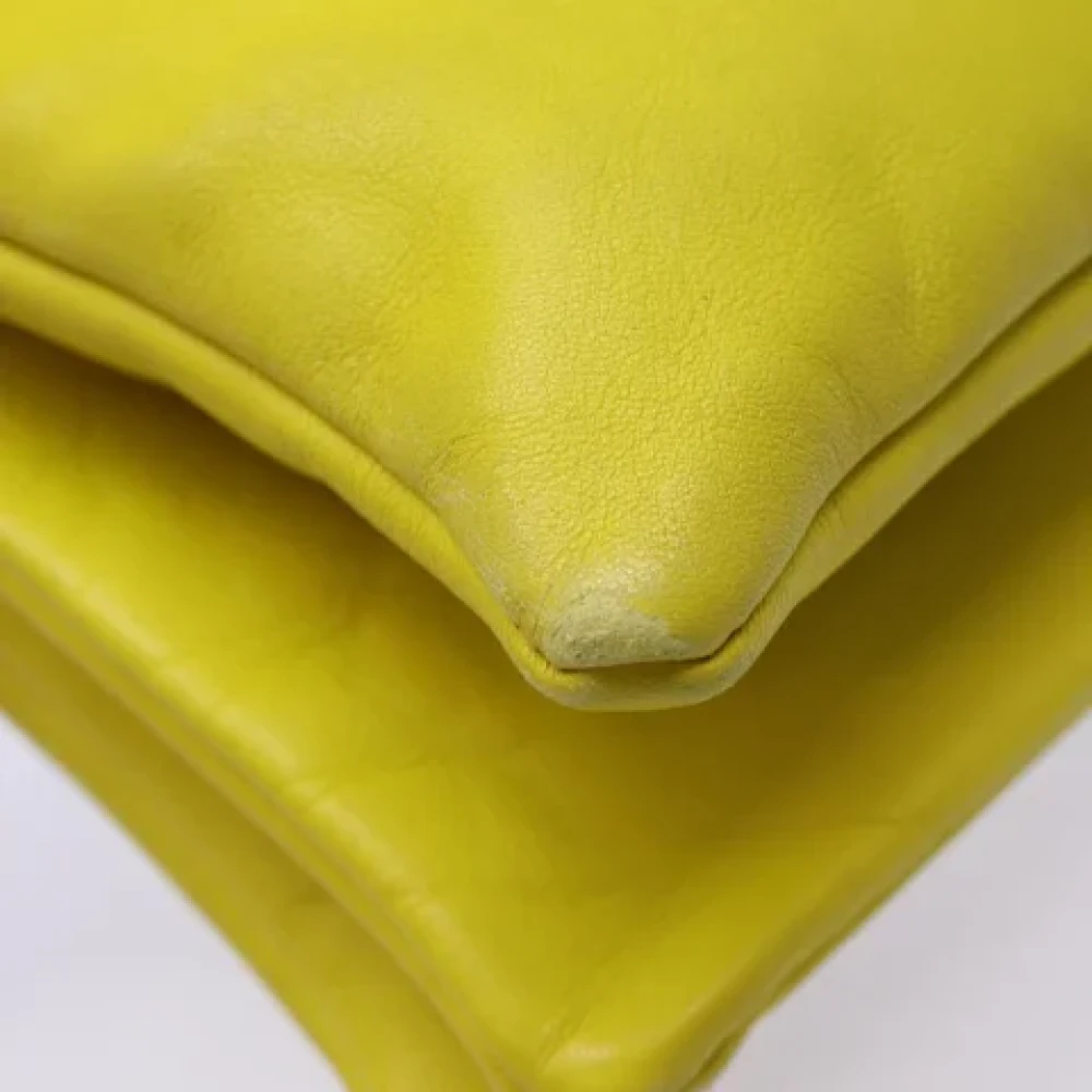 Celine Vintage Pre-owned Leather celine-bags Yellow Dames