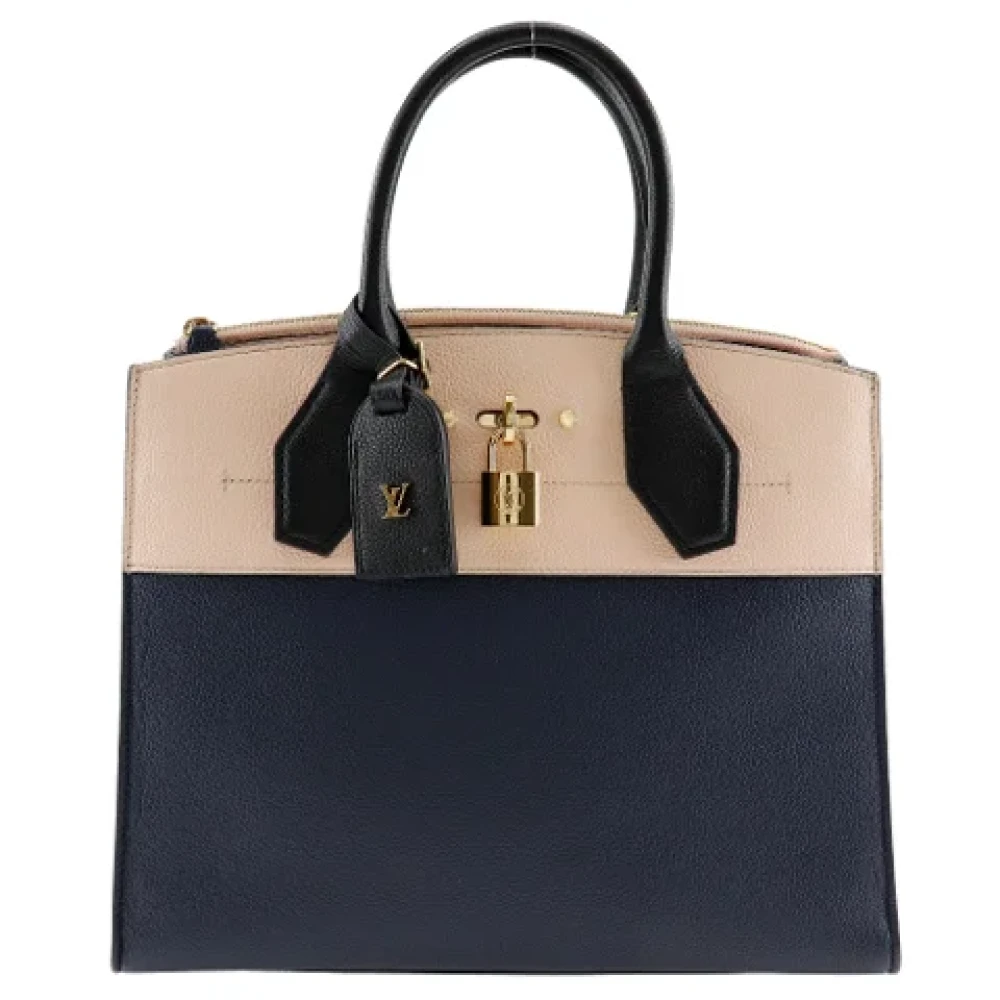 Louis Vuitton Vintage Pre-owned Leather handbags Blue Dames