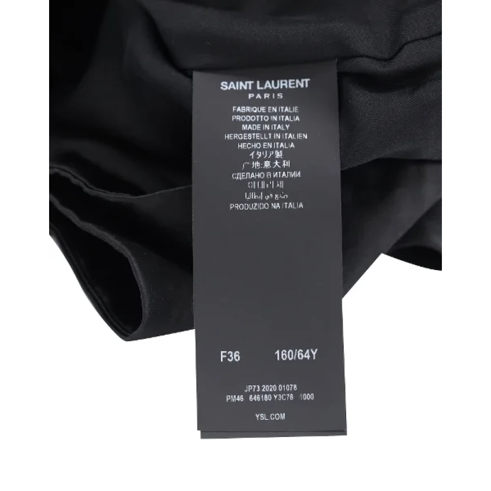 Yves Saint Laurent Vintage Pre-owned Silk bottoms Black Dames
