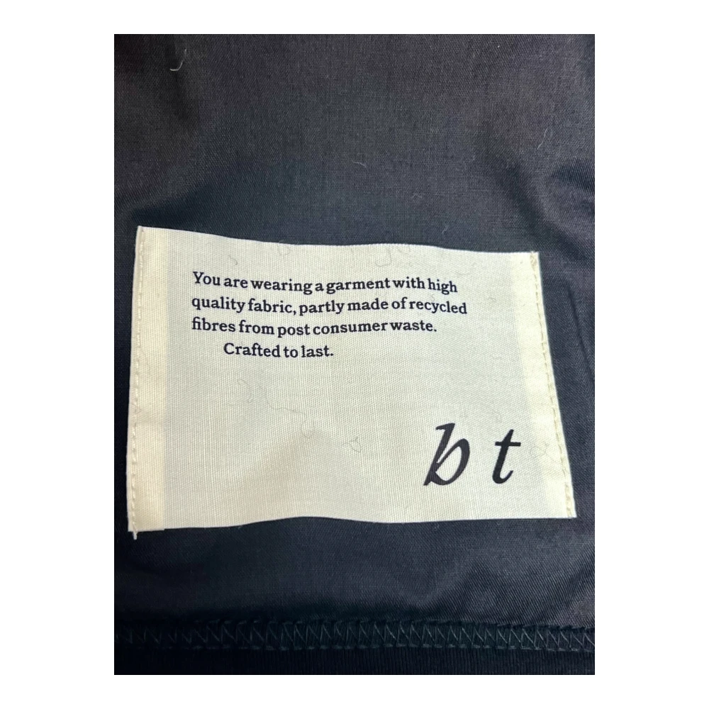 Brixtol Textiles Zwarte Gebreide Jas met 2-Weg Rits Blue Heren