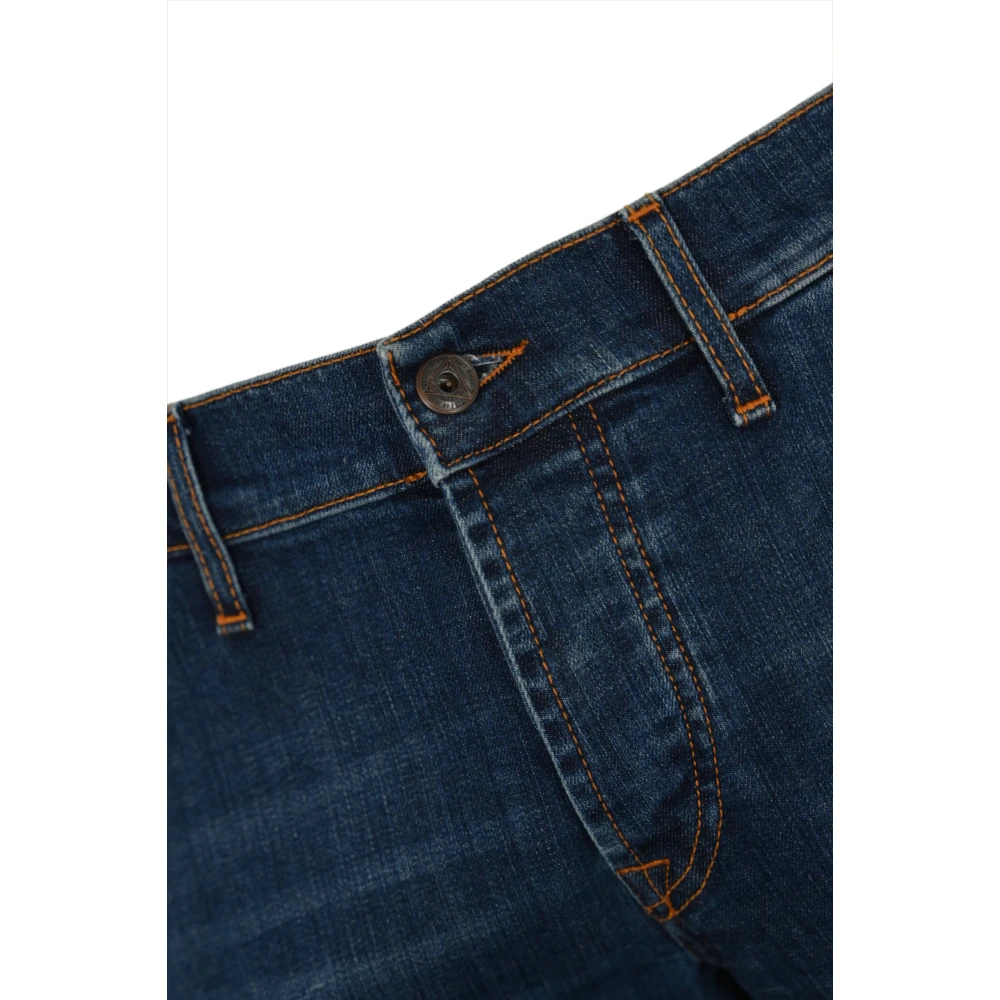 Roy Roger's Slim Fit Denim Broek Blue Heren