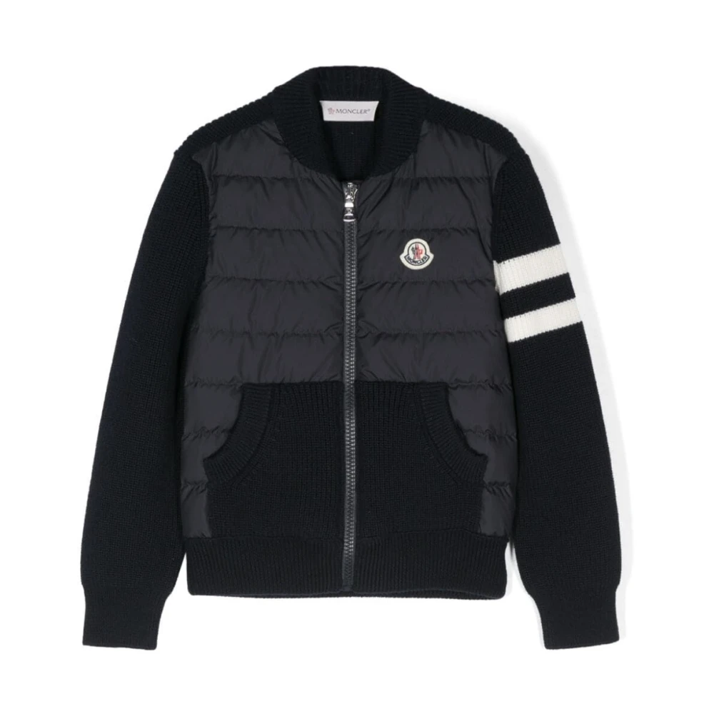 Moncler Blå Cardigan Tröja Blue, Pojke