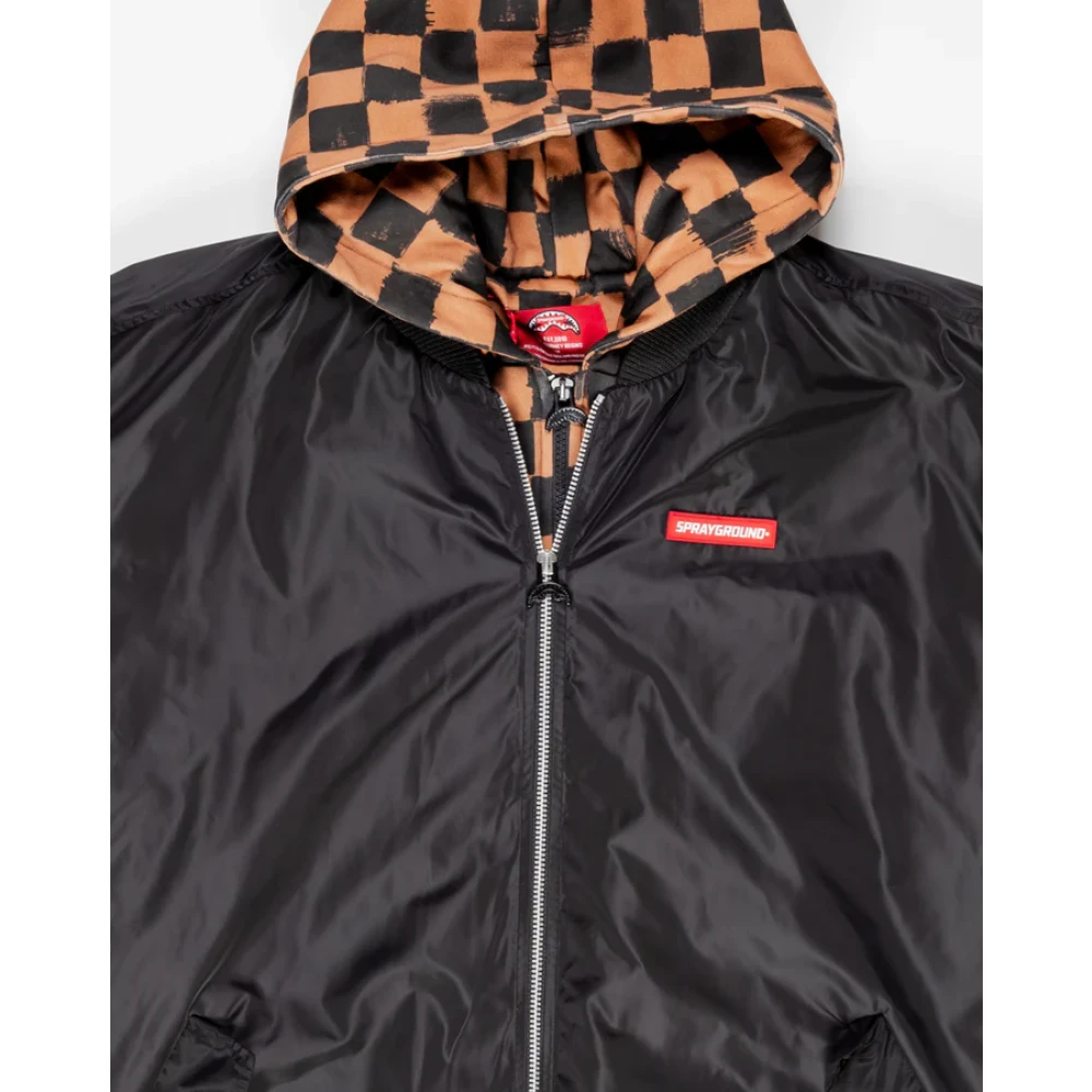 Sprayground Stijlvolle jassen voor mannen en vrouwen Black Heren