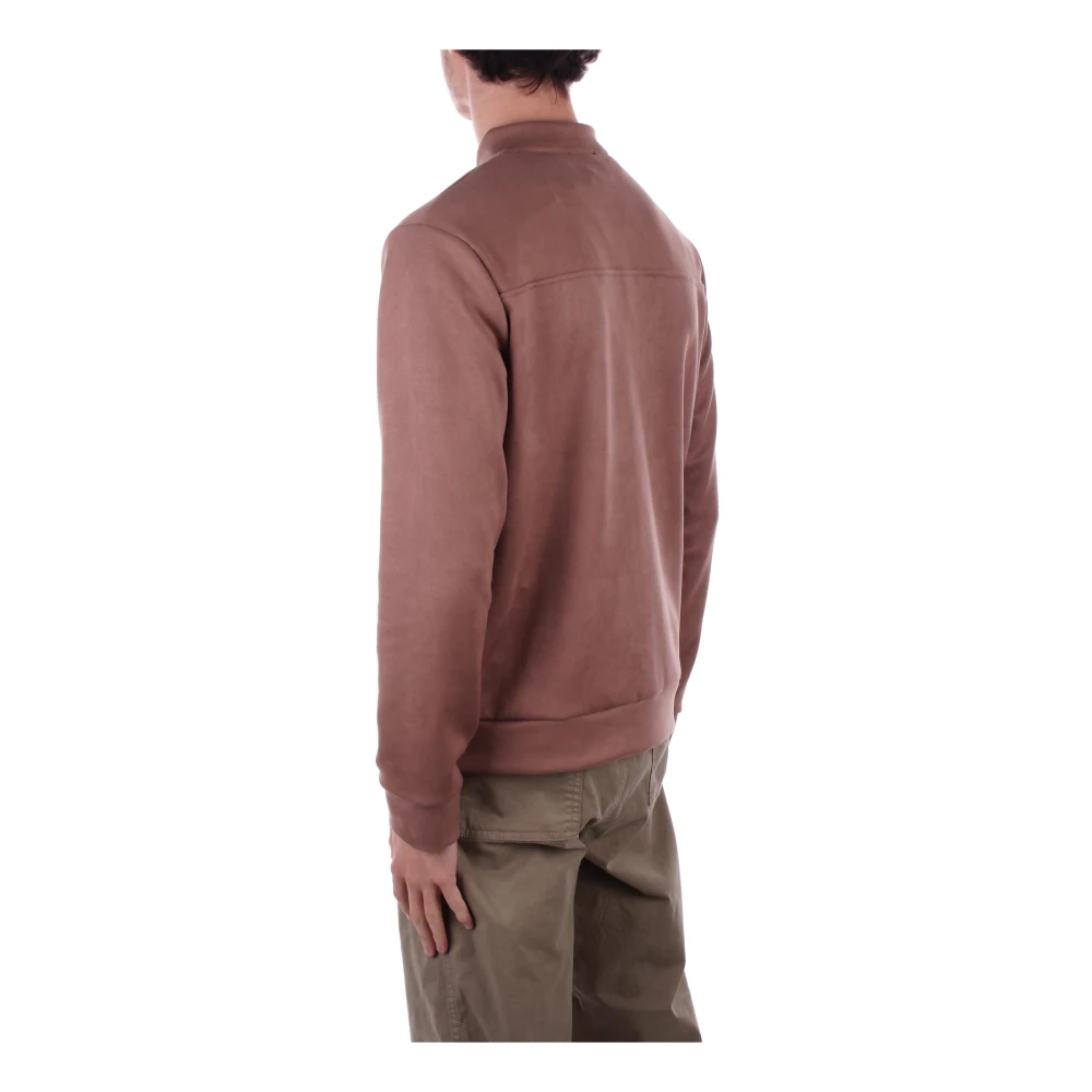 Costume National Bruine jas met rits en zakken Brown Heren