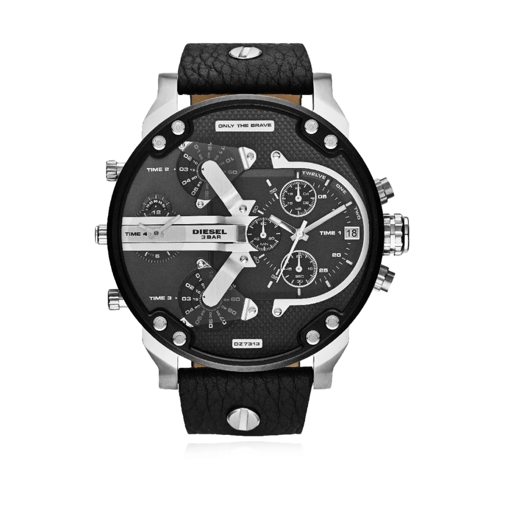 Diesel Uomo Nero Accessori, Taglia Unica, New,