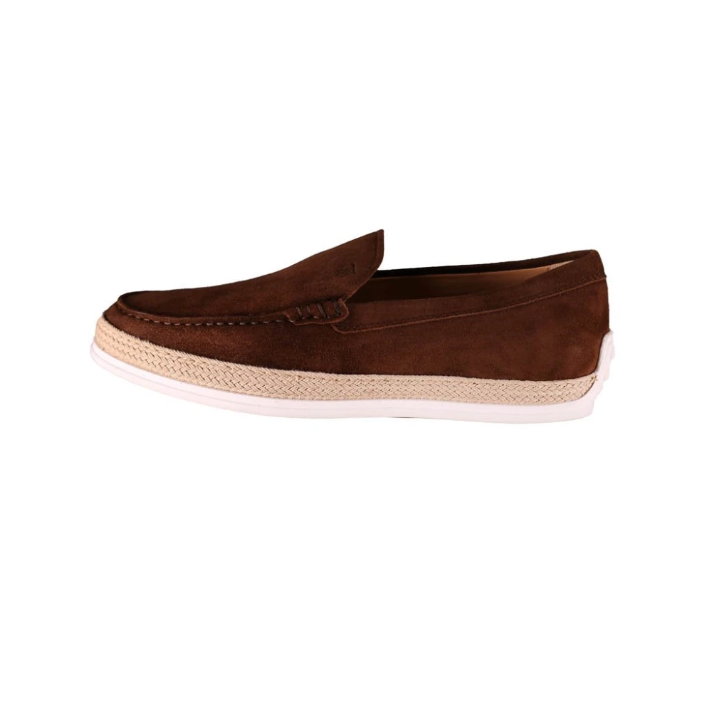 Tod's Mænd Brun Sko, Herre,, Suede, Suede Loafer I Mørkebrun Størrelse 44 Eu