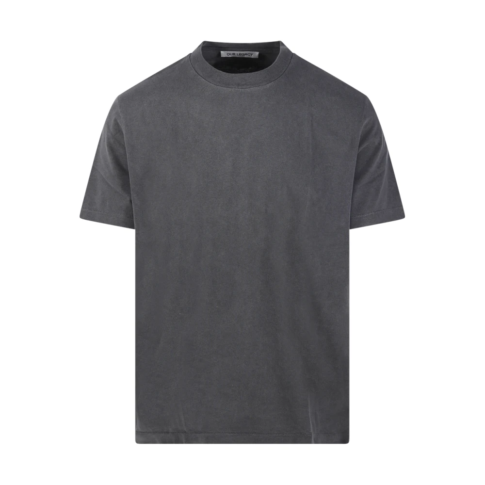 Our Legacy Zwart Legacy Jersey Box T-Shirt Gray Heren