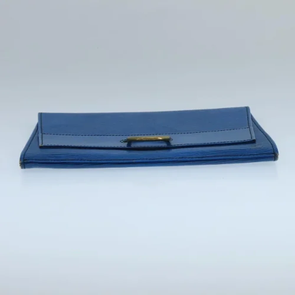 Louis Vuitton Vintage Pre-owned Leather clutches Blue Dames