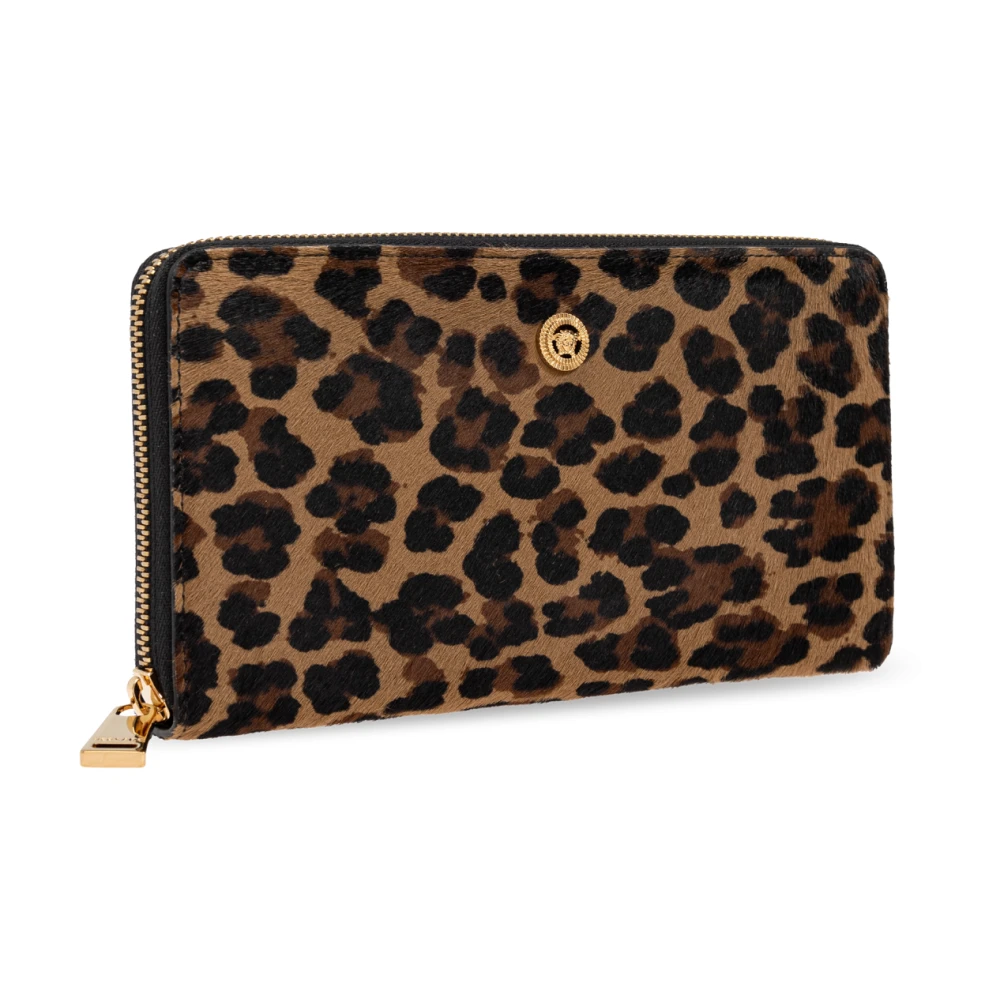 Versace Portemonnee met logo Brown Heren