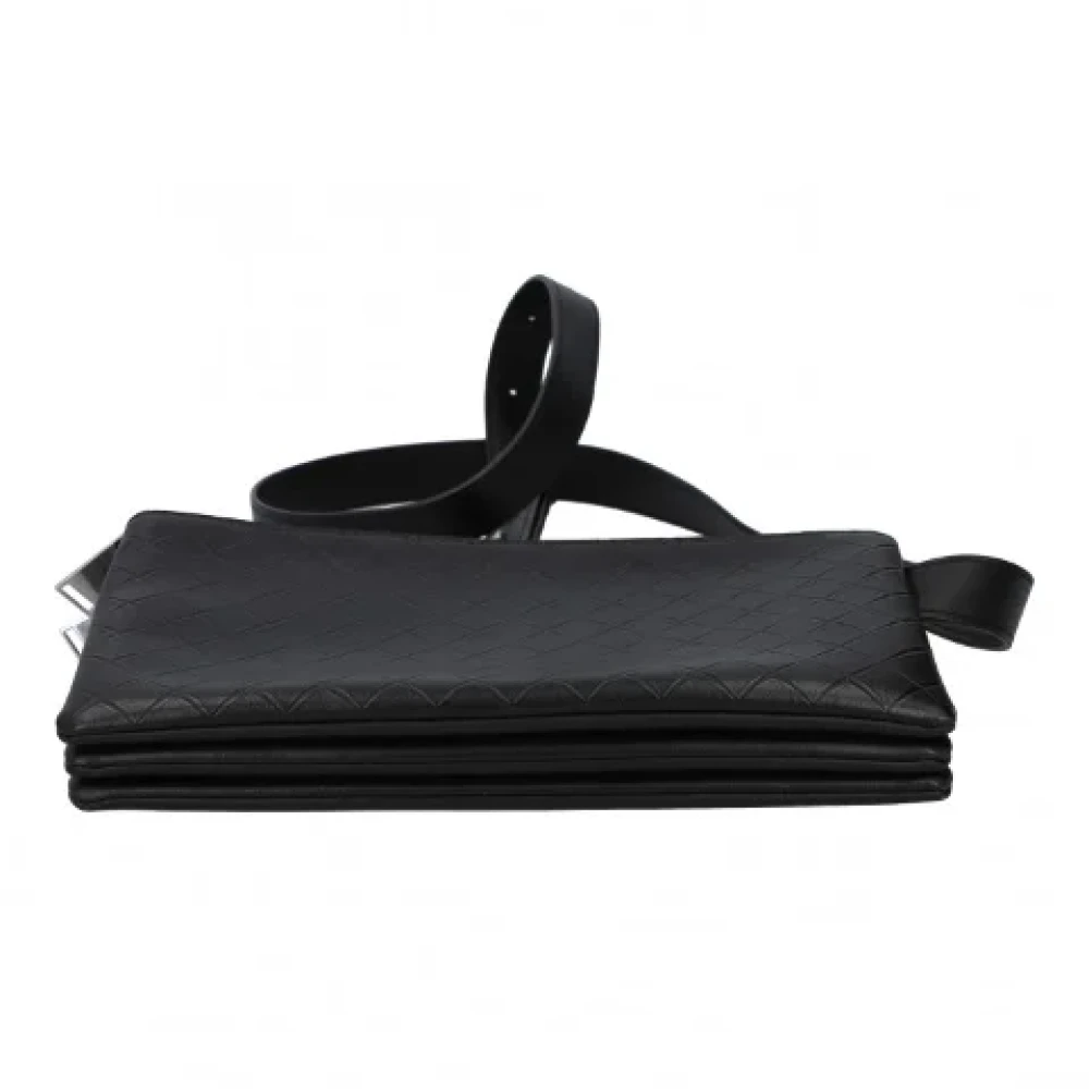 Bottega Veneta Vintage Pre-owned Leather crossbody-bags Black Dames