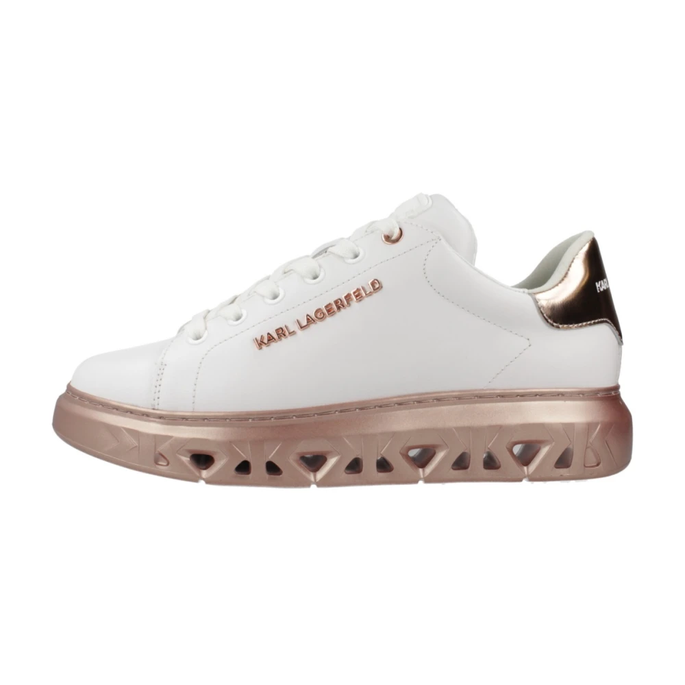 Karl Lagerfeld Kapri Kite Lo Lace Lthr Dames Schoenen Wit
