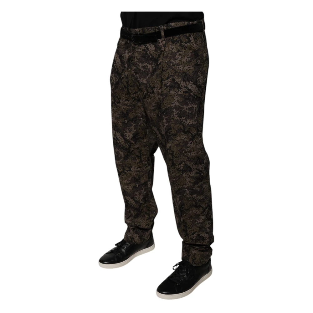 Dolce & Gabbana Camouflage Broek Multicolor Heren