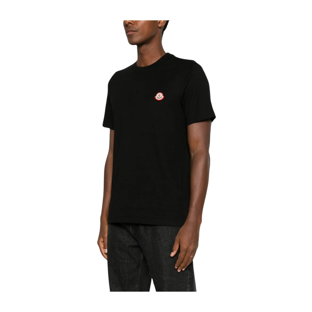 Moncler T-Shirts And Polos - Male - T-Shirts - Black - L - Tops