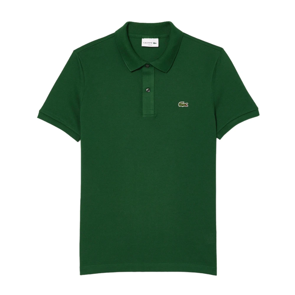 Lacoste Men's Green Polo Shirts, 2XL, Slim Fit Piqué Polo Shirt