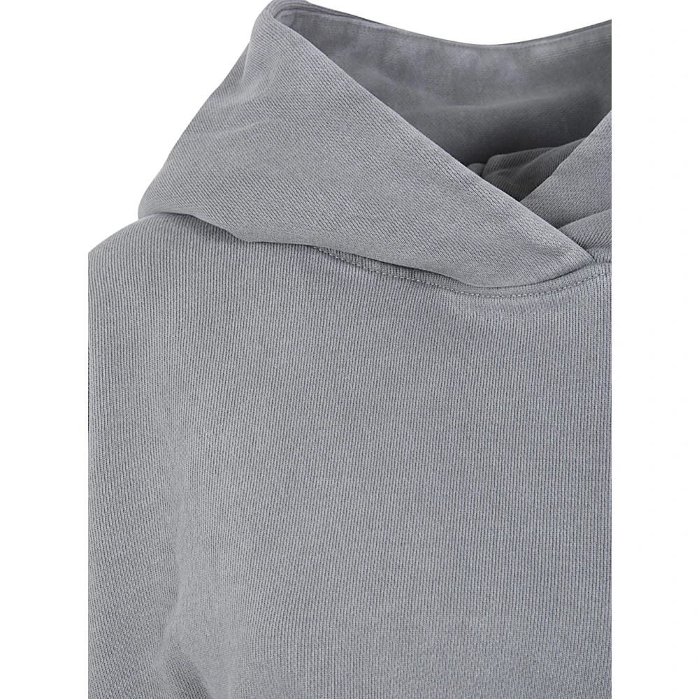 Entire Studios Rhino Cropped Heavy Hoodie Gray Dames