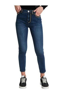 Denim Blue Skinny Cross Jeans