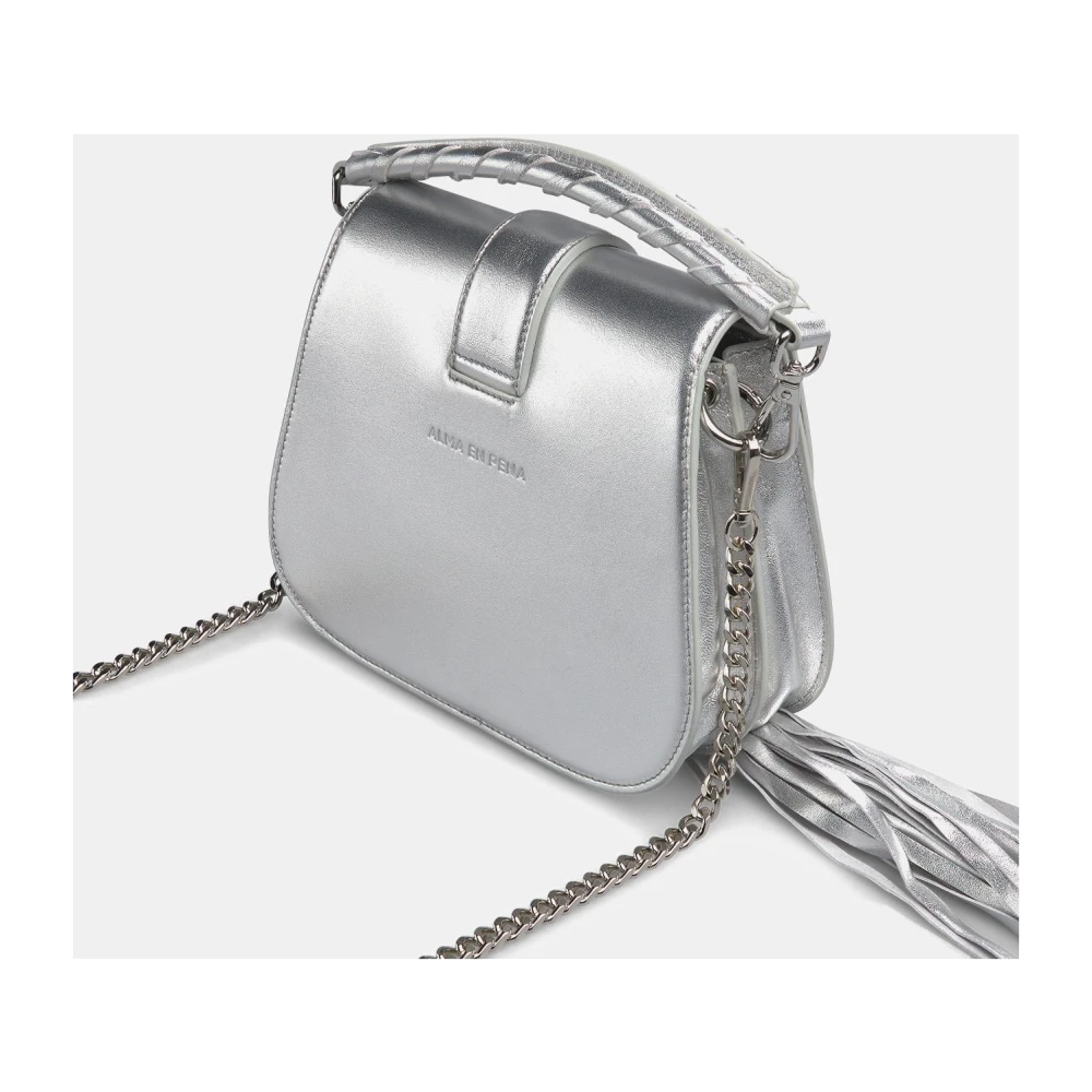 Alma en Pena Strass gesp clutch tas Gray Dames