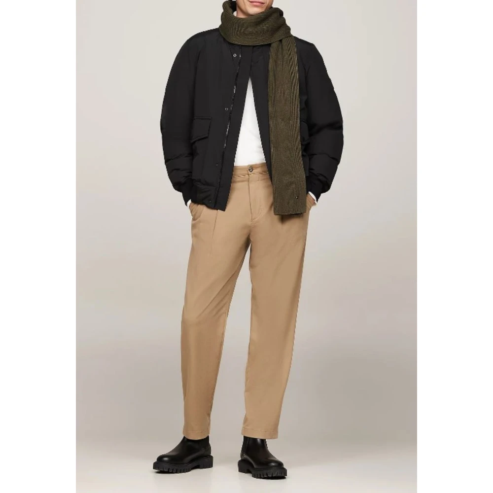 Tommy Hilfiger Vlag Pima Katoen Cash Sjaal Green Heren