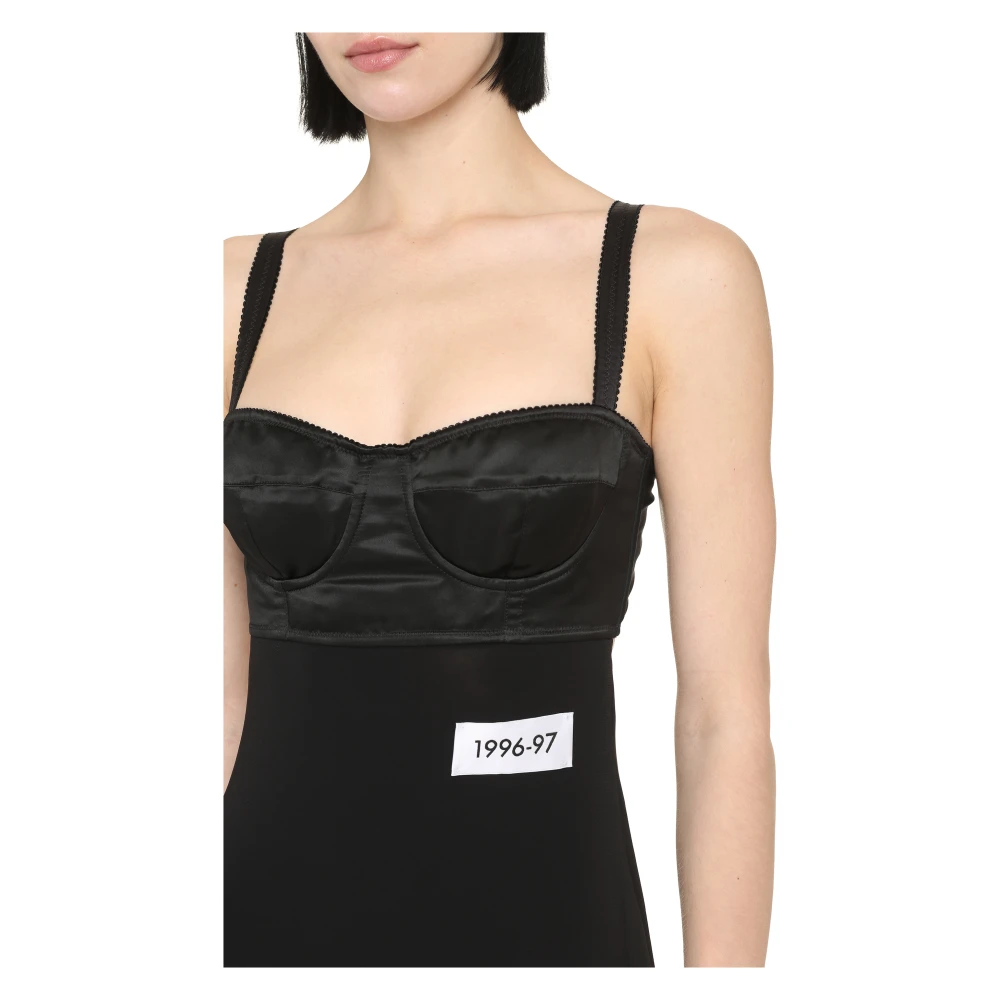 Dolce & Gabbana Elegante Zwarte Jurk voor Vrouwen Black Dames