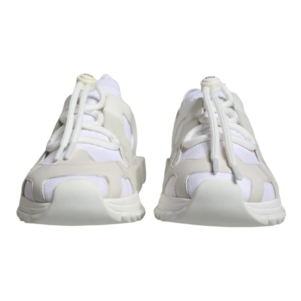Dolce & Gabbana Women's White Mesh Sorrento Trekking Sneakers