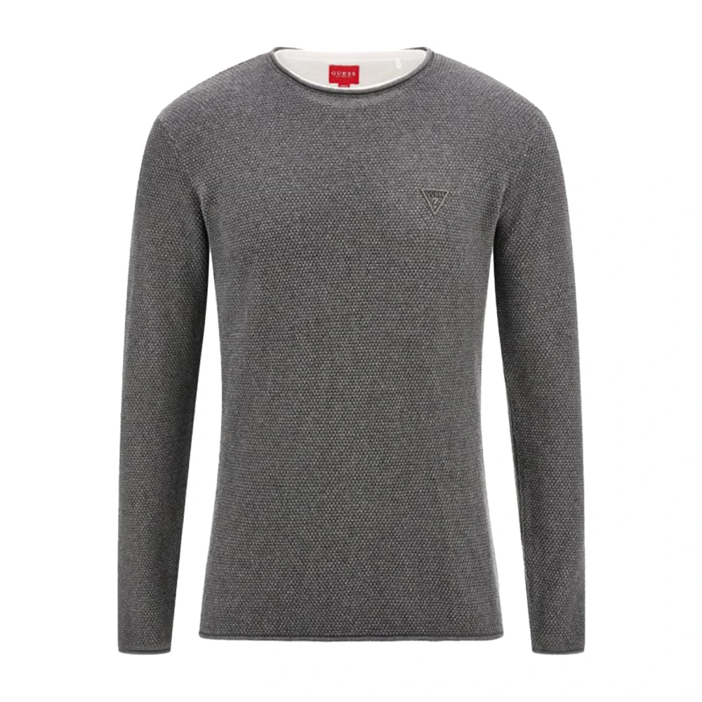 Guess Katoenen Trui met Lange Mouwen Grijs Gray Heren