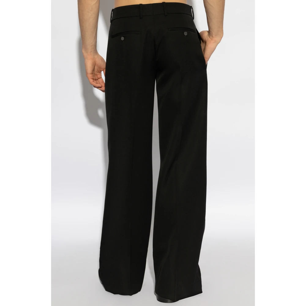 alexander mcqueen Wollen broek Black Heren