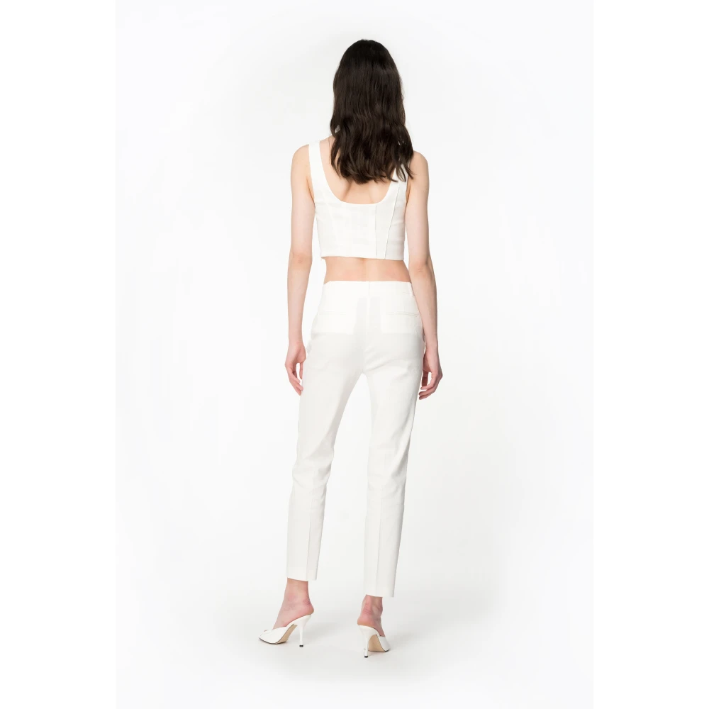 pinko Stijlvolle Bello Broek White Dames