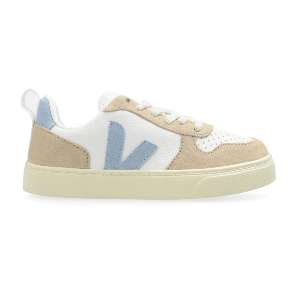 Veja Unisex Kids White Trainers V-10 - Kids Sneakers - 33 Eu - Kids