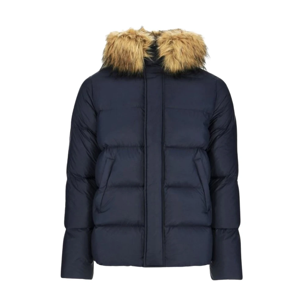 Jott Prestige 2.0 Winterjas Met Capuchon Patch Logo Blue Heren