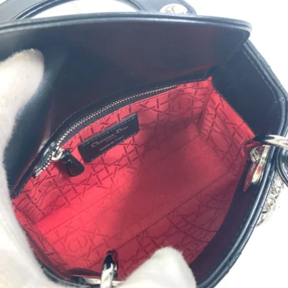 Dior Vintage Pre-owned Leather dior-bags Black Dames